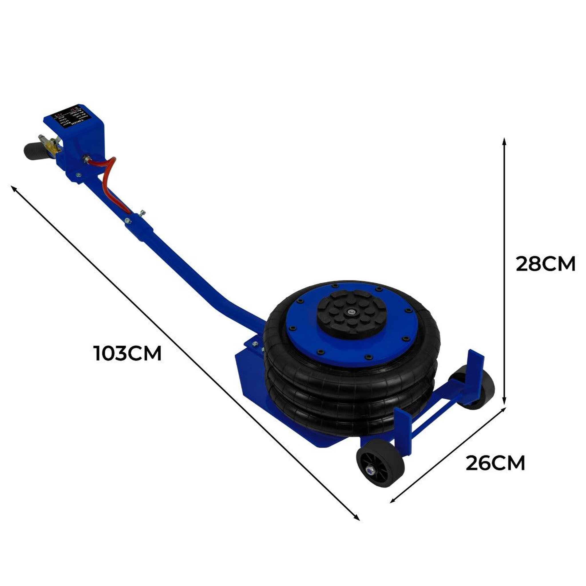 Voir la diapositive 4 : MONSTERSHOP Cric pneumatique à manche long 3,5 t
