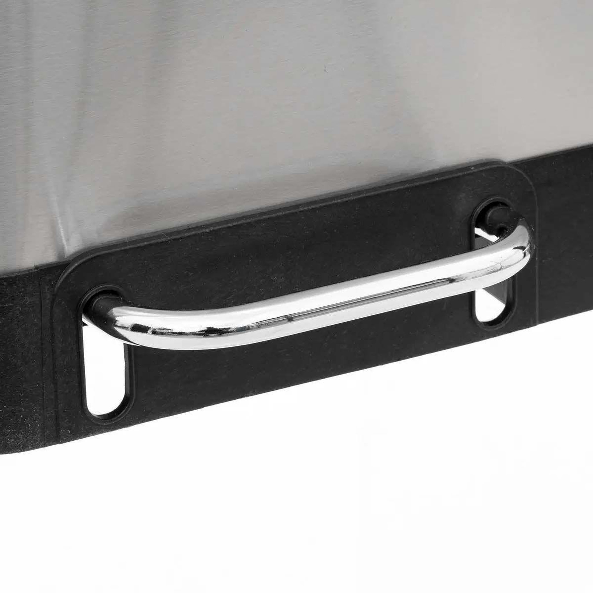 Voir la diapositive 4 : FIVE Poubelle de tri 2 bacs en inox  ariane  30l argent