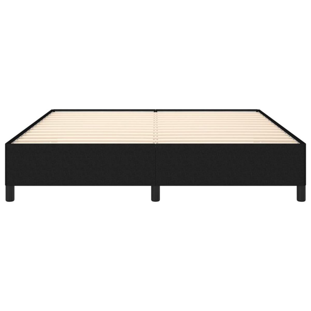 VIDAXL Cadre de lit sans matelas noir 180x200 cm tissu