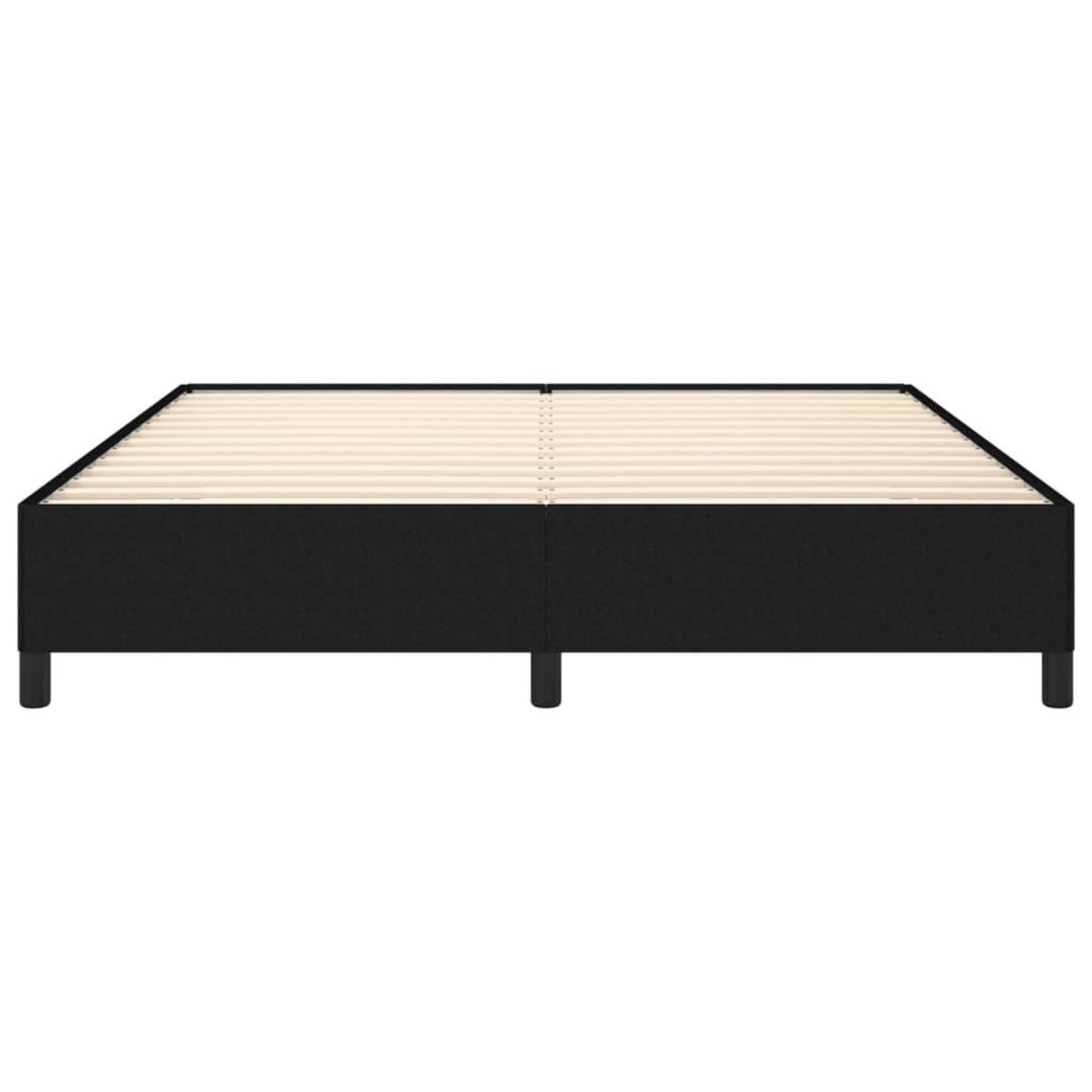 VIDAXL Cadre de lit sans matelas noir 180x200 cm tissu