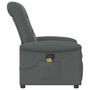 Voir la diapositive 4 : VIDAXL Fauteuil de massage inclinable Gris fonce Tissu