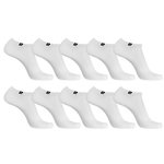 PIERRE CARDIN Lot de 10 Paires de chaussettes tiges courtes unies modèle PC 0372. Coloris disponibles : Blanc