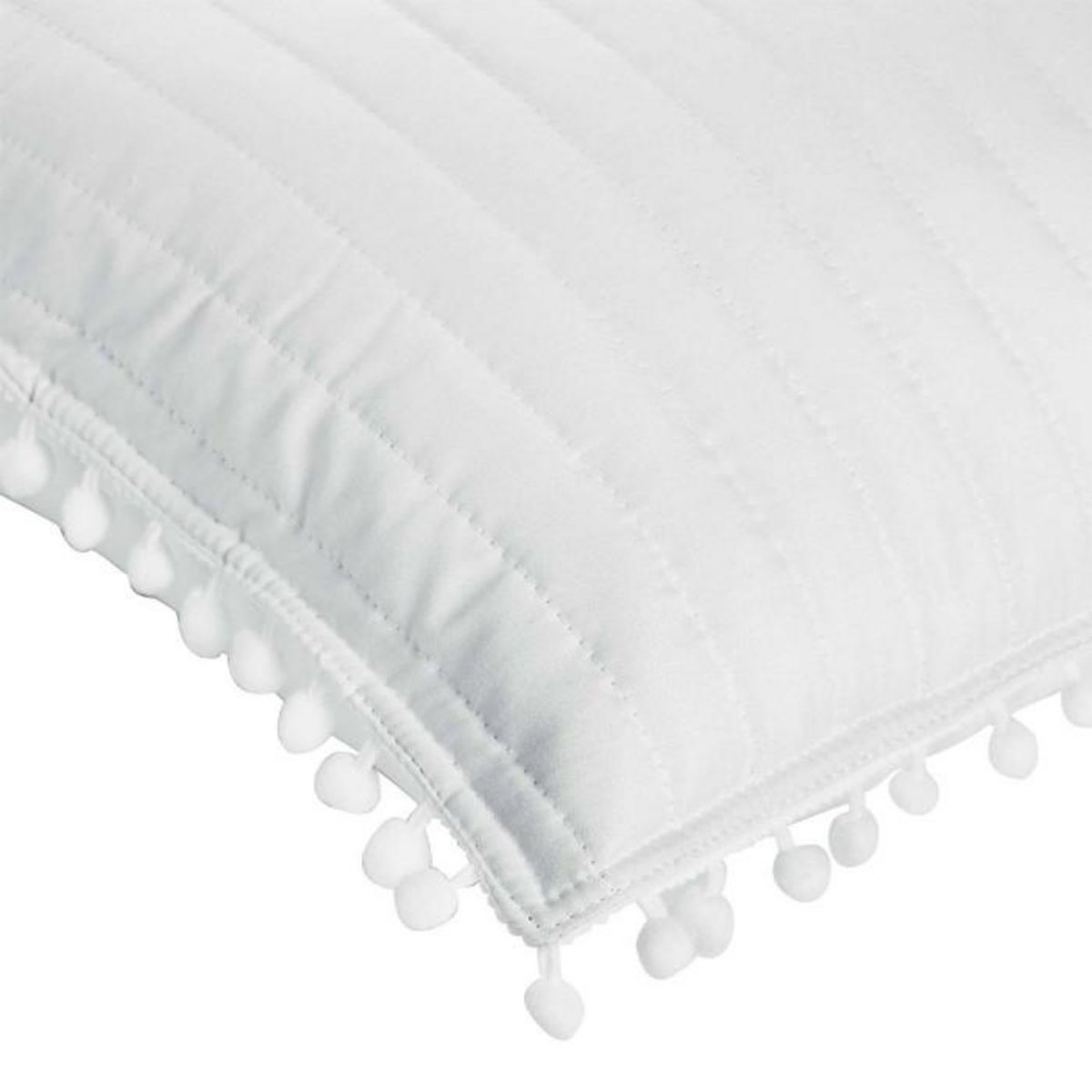 Paris Prix Housse de Coussin  Dorinette  45x45cm Blanc