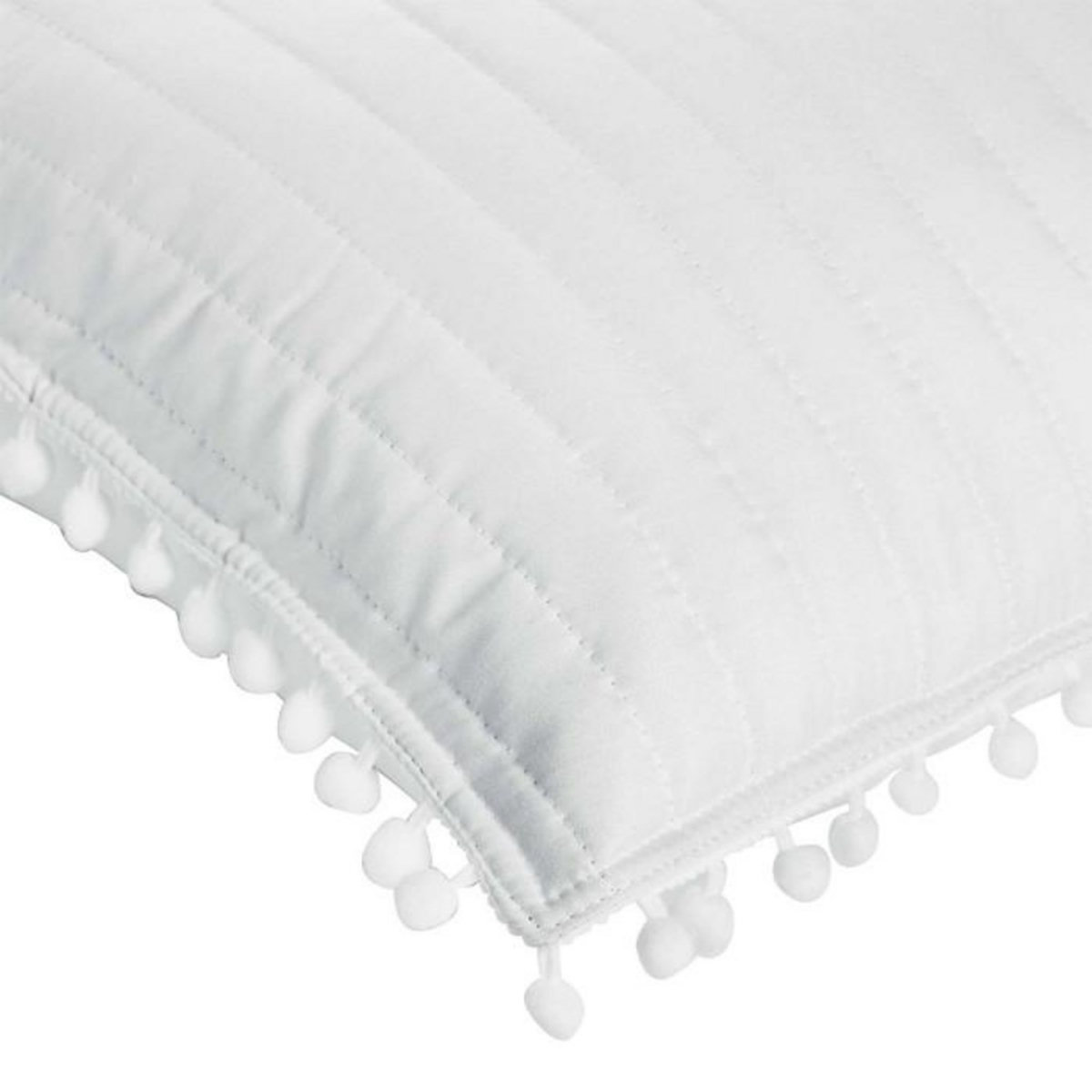 Paris Prix Housse de Coussin  Dorinette  45x45cm Blanc