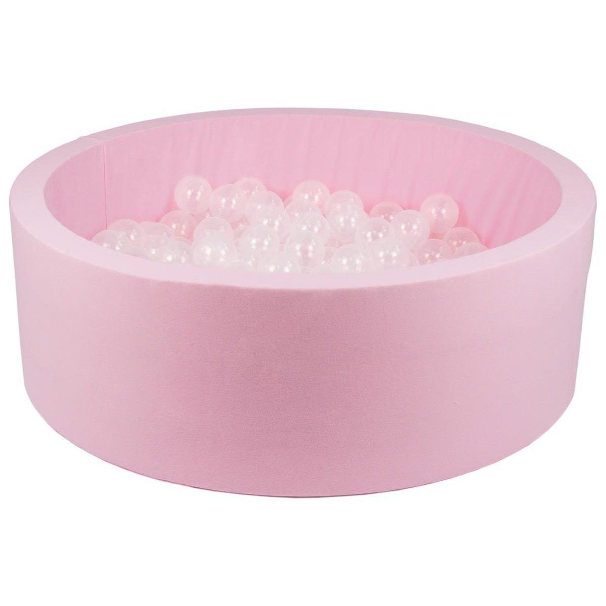 VELINDA Piscine à balles + 200 balles, rose — transparent