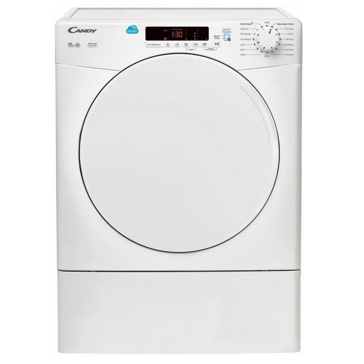 Candy Sèche-linge à évacuation 60cm 10kg blanc - CSEV10DF-47