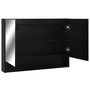 Voir la diapositive 4 : VIDAXL Armoire a miroir de salle de bain LED Noir 80x15x60 cm MDF