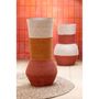 Voir la diapositive 4 : Paris Prix Vase Déco en Jonc  Rayures  52cm Naturel & Terracotta