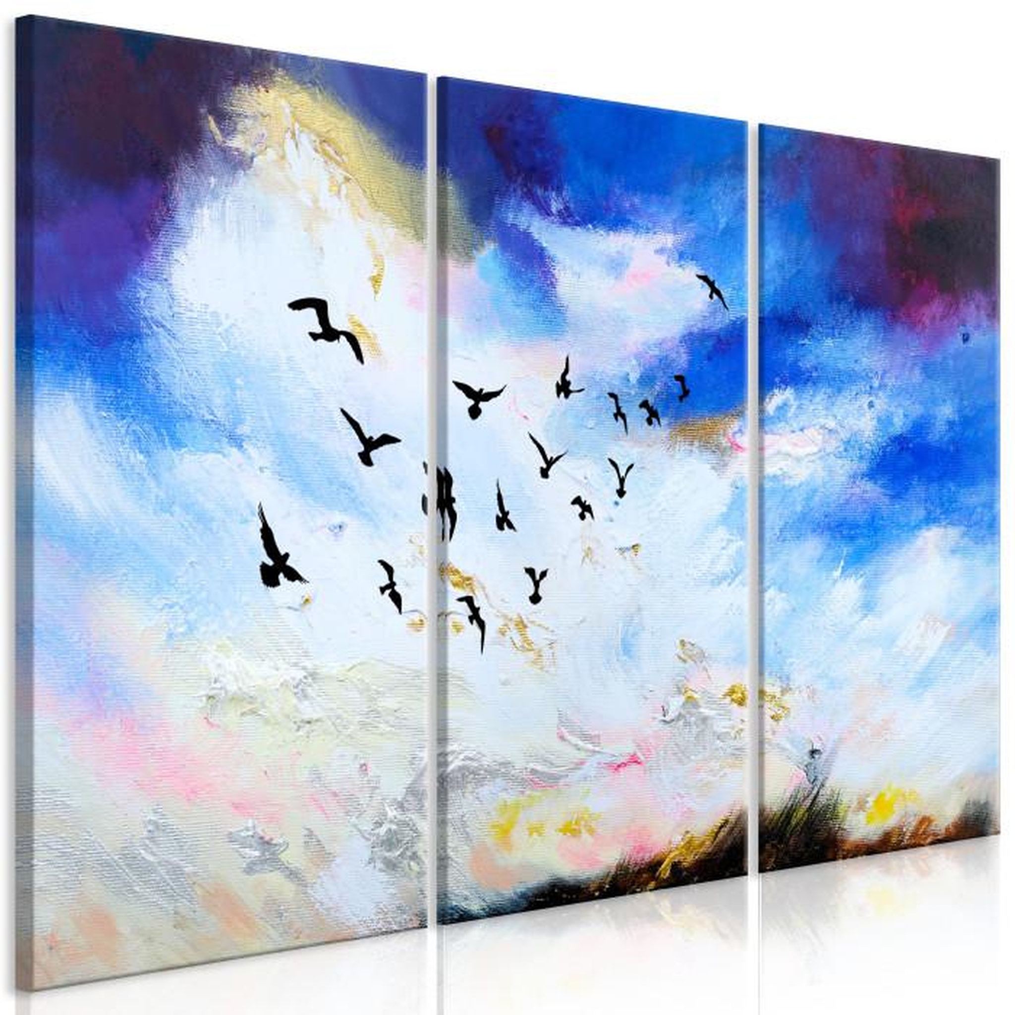 Paris Prix Tableau Imprimé 3 Panneaux  Autumn is Coming. Coloris disponibles : Multicolore