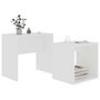 Voir la diapositive 3 : VIDAXL Ensemble de table basse Blanc 48x30x45 cm Bois d'ingenierie