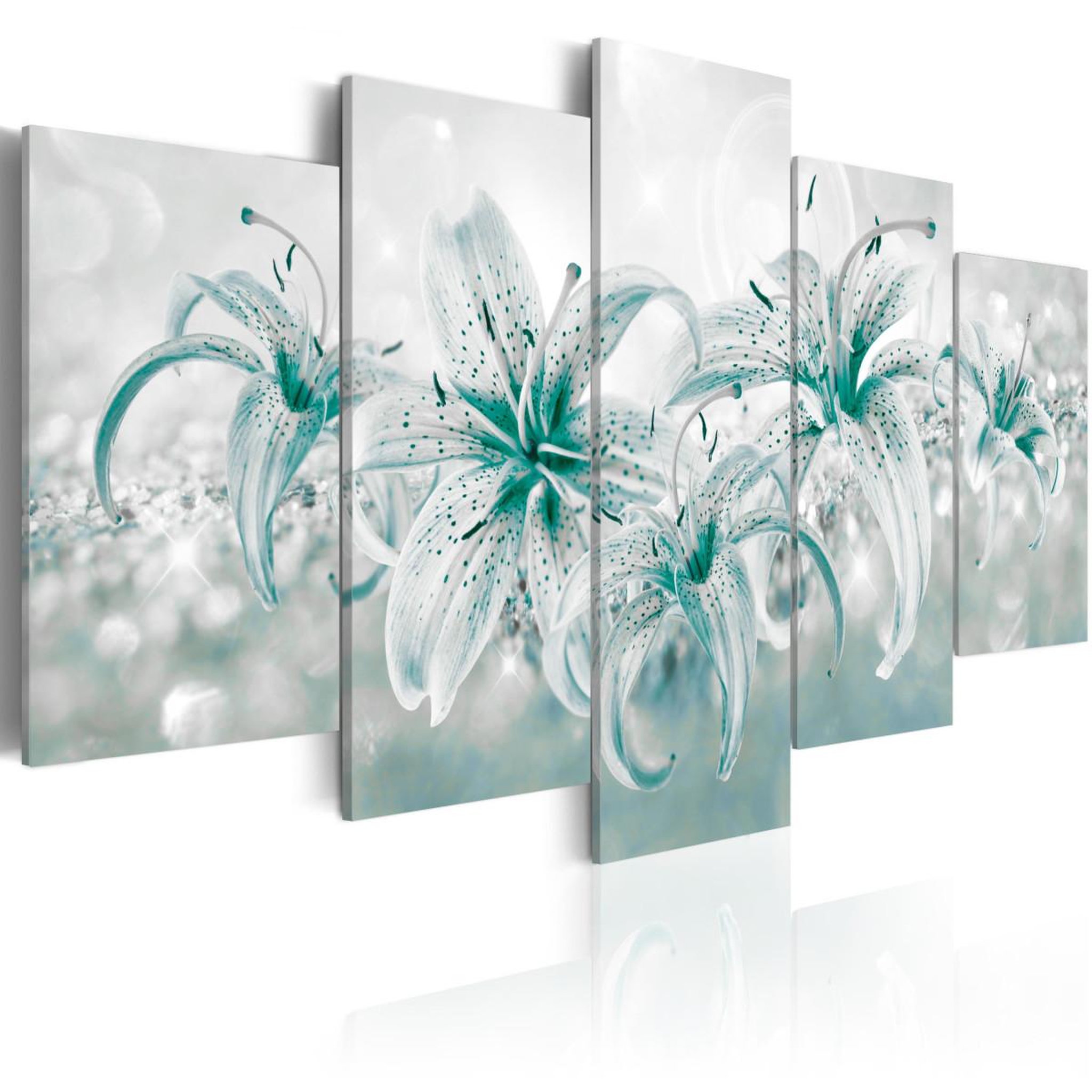 Voir la diapositive 1 : Paris Prix Tableau Imprimé  Sapphire Lilies