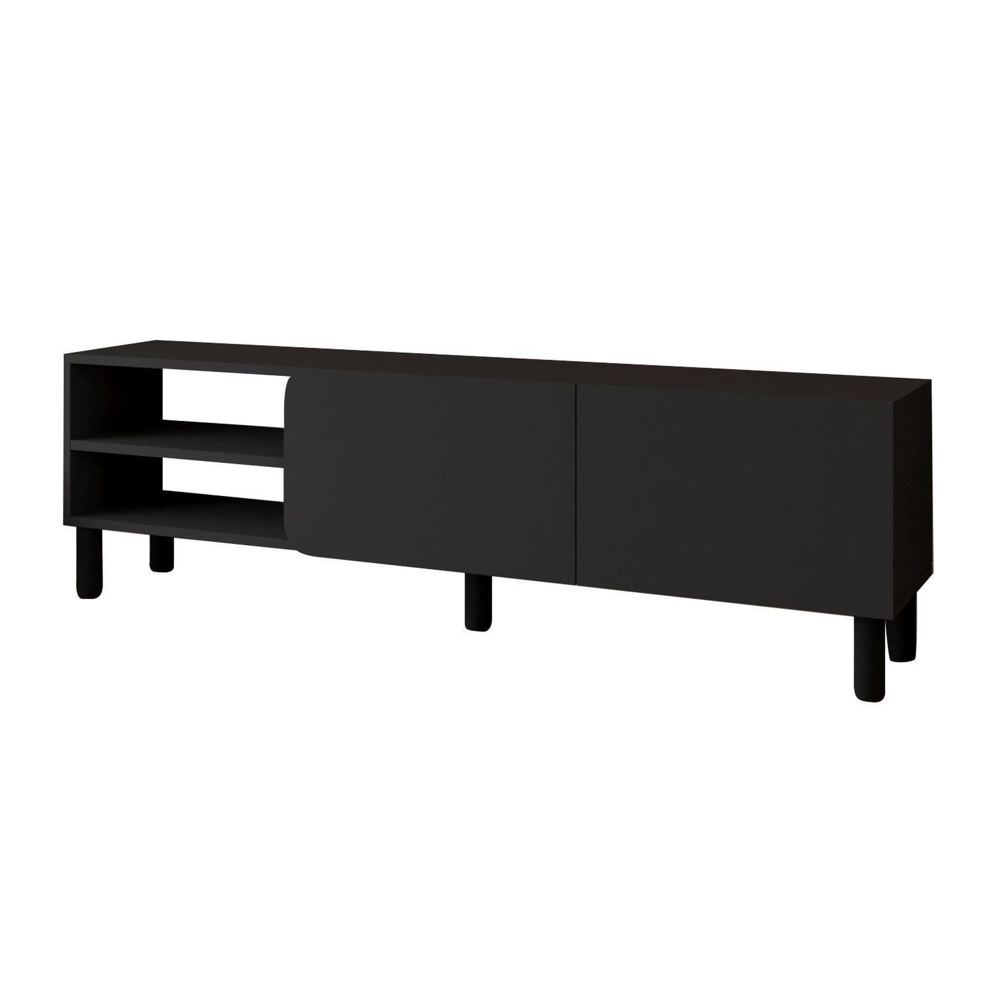 Habitat et Jardin Meuble tv en bois  river  - 150 x 31.4 x 48.2 cm - anthracite