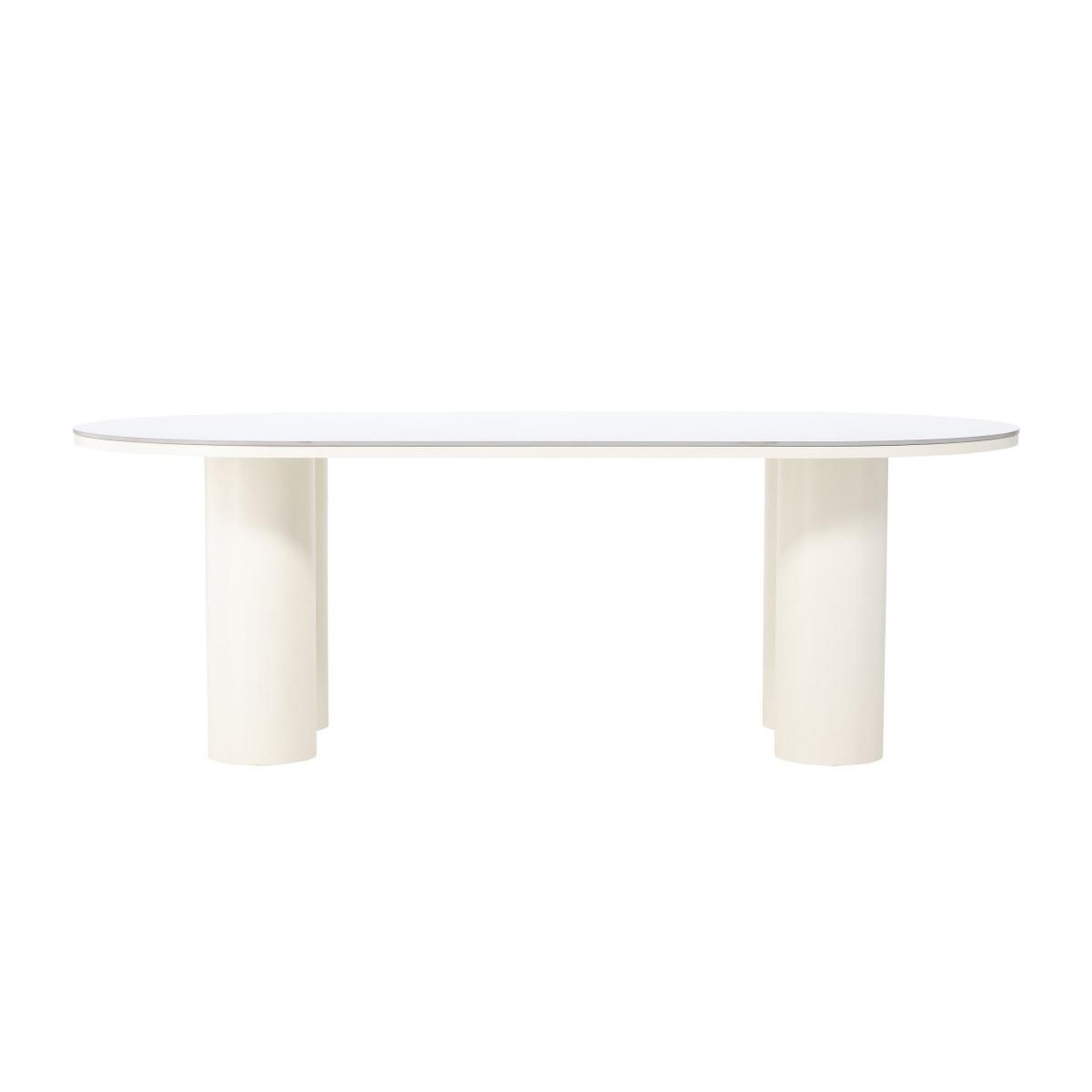 Voir la diapositive 2 : Paris Prix Table à manger design  havstenssund  220cm blanc