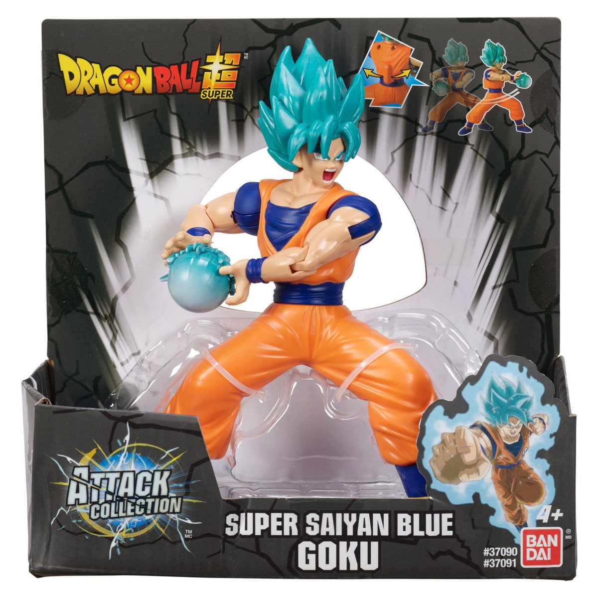 BANDAI Figurine à fonction Dragon Ball Z - Super Saiyan Blue Goku