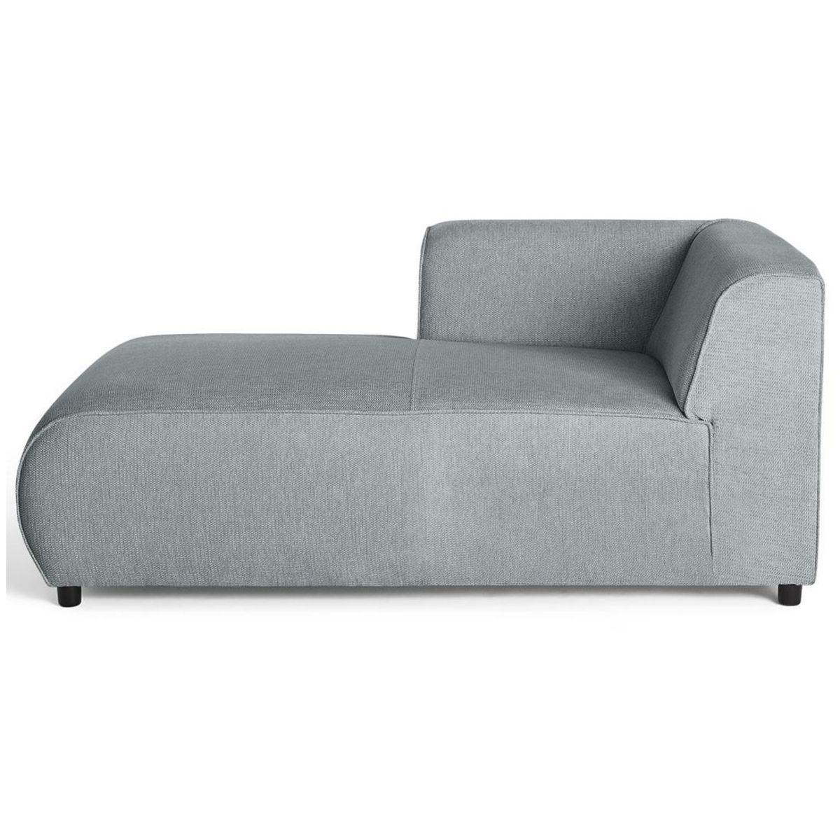 LISA DESIGN Suaro - module d'assise méridienne gauche en tissu texturé