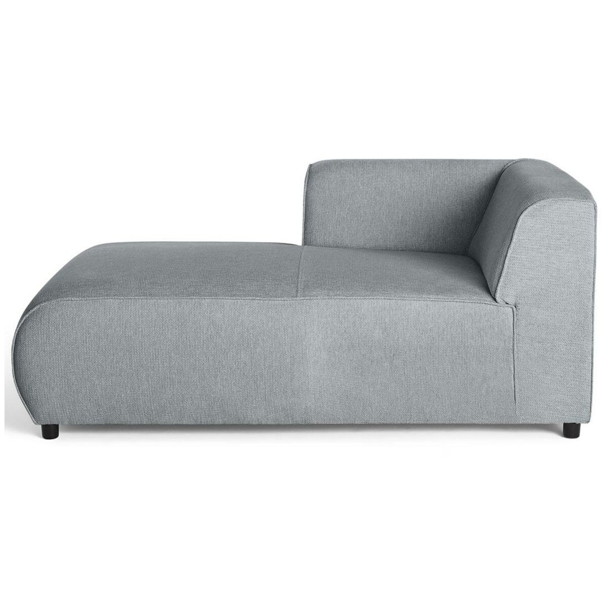 LISA DESIGN Suaro - module d'assise méridienne gauche en tissu texturé