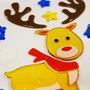 Voir la diapositive 2 : GLOBAL GIFT Stickers gel Noël pour fenêtre - Renne de Noël