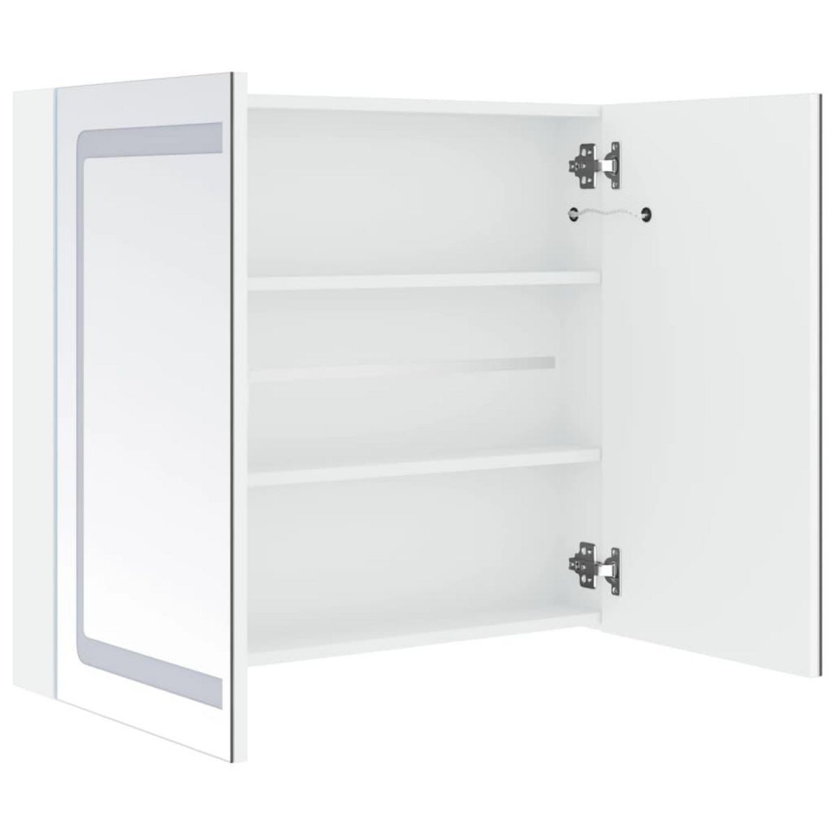 VIDAXL Armoire de salle de bain a miroir LED 80x12,2x68 cm