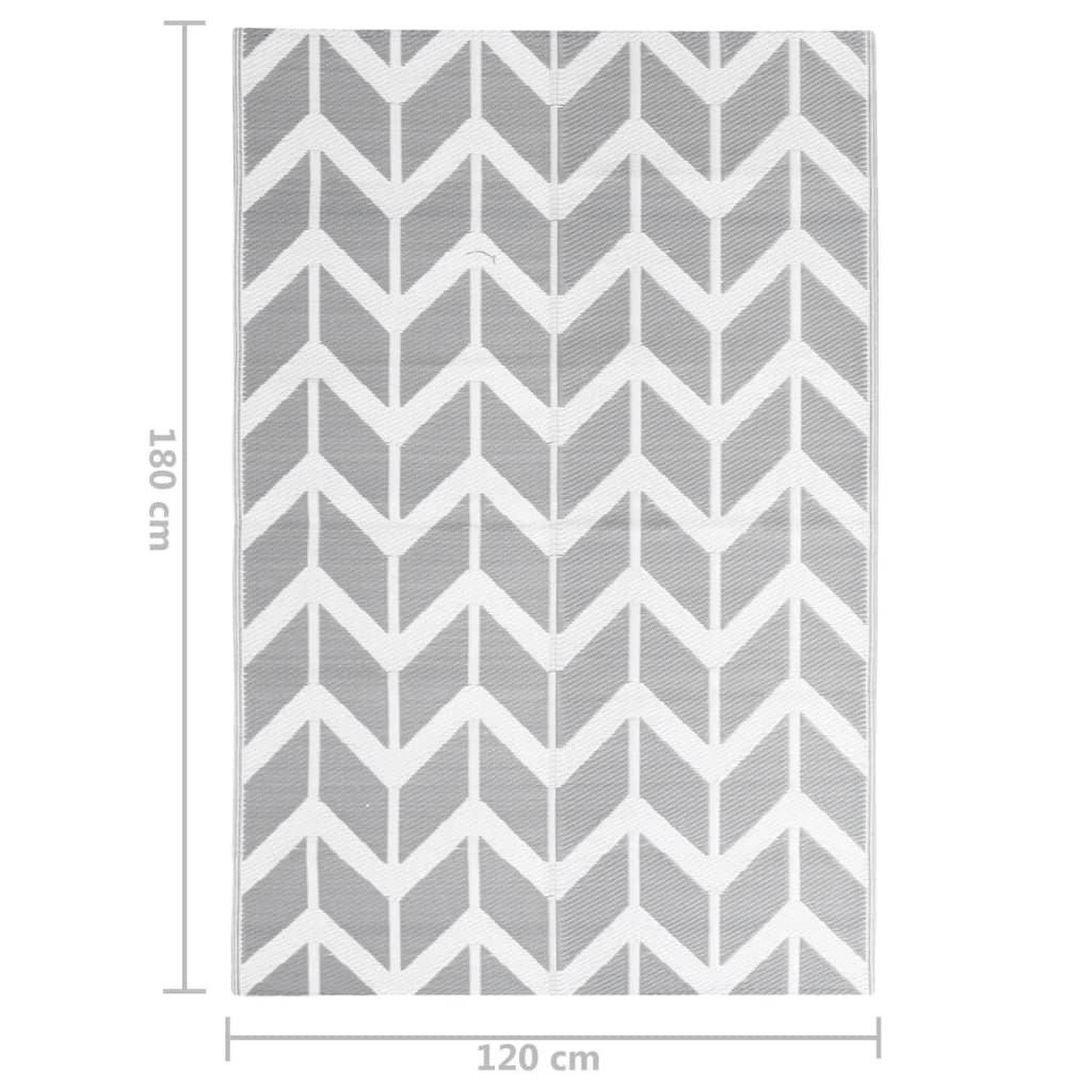 Voir la diapositive 6 : VIDAXL Tapis d'exterieur ARAKIL Gris 120x180 cm PP