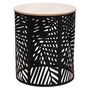 Voir la diapositive 2 : ATMOSPHERA 2 Tables d'appoint design métal bois Contempo - Noir