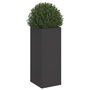 Voir la diapositive 4 : VIDAXL Jardinière noir 32x29x75 cm acier