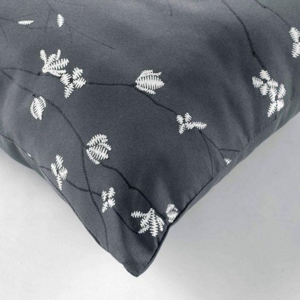 Paris Prix Coussin Déco Imprimé  Sakura  45x45cm Anthracite