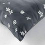 Voir la diapositive 2 : Paris Prix Coussin Déco Imprimé  Sakura  45x45cm Anthracite