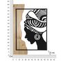 Voir la diapositive 6 : Paris Prix Décoration Murale Encadrée  Tribal  80cm Noir & Naturel
