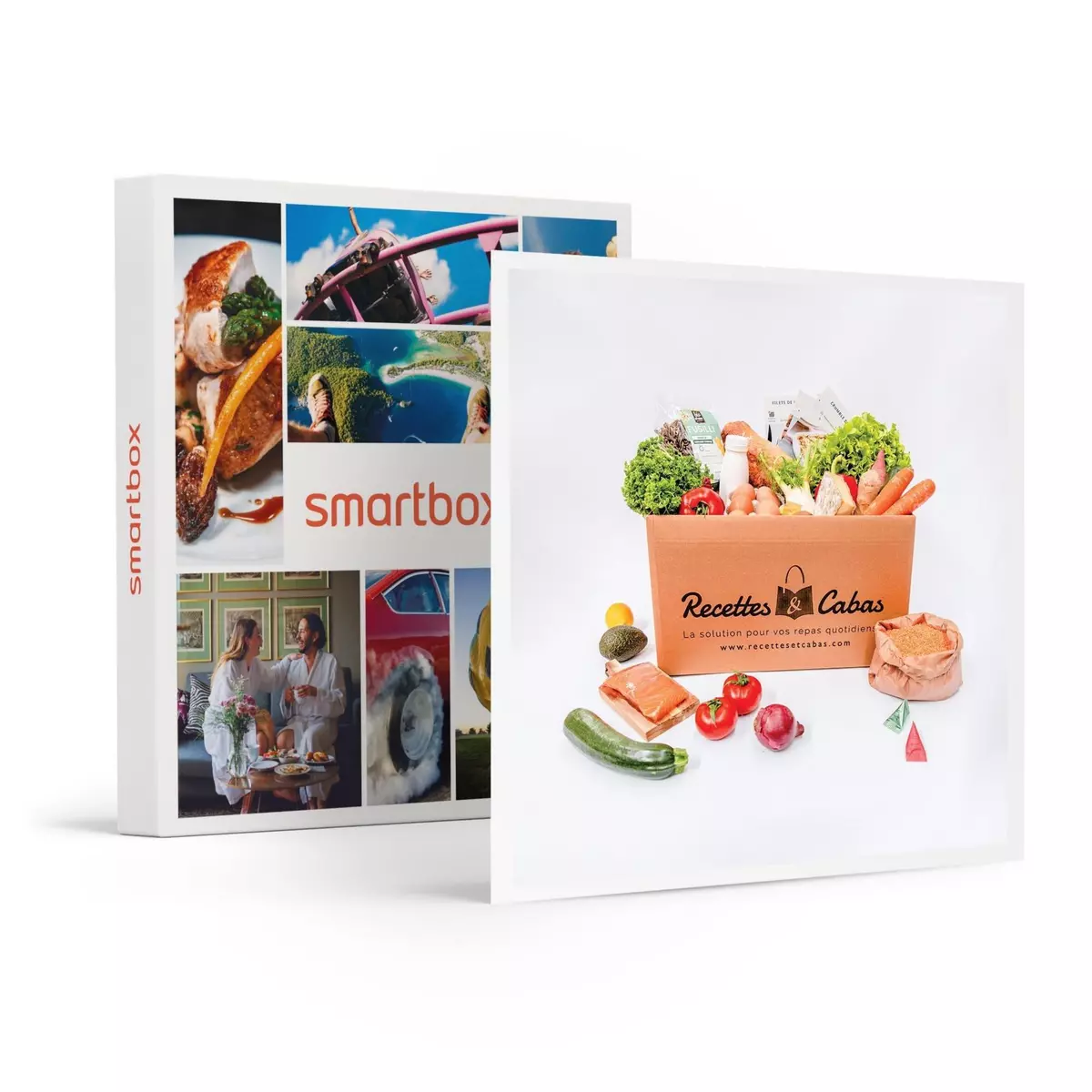 Smartbox Panier à cuisiner Recettes et Cabas pour 2 personnes avec 3 délicieuses recettes - Coffret Cadeau Gastronomie