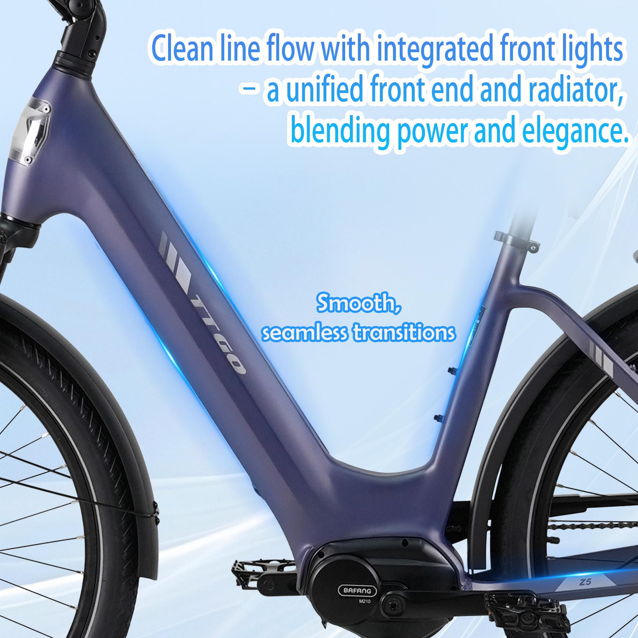 Voir la diapositive 4 : TTGO Vélo électrique TTGO Z5, moteur central 250 W