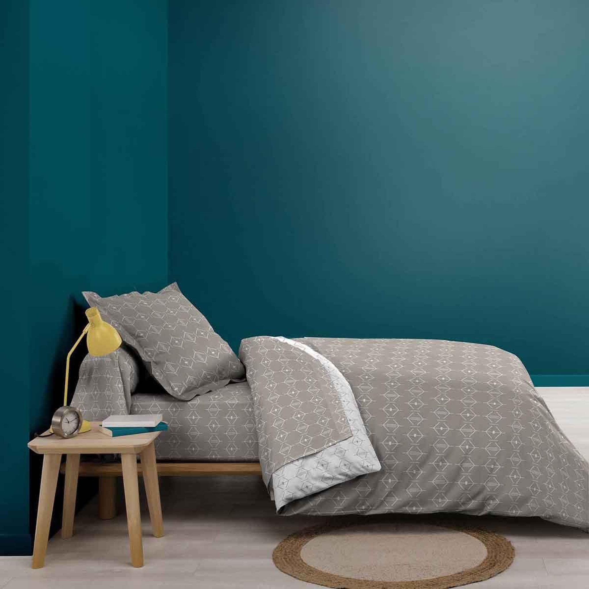 Voir la diapositive 3 : Douceur d'Intérieur Drap plat en coton  aristide  180x290cm naturel