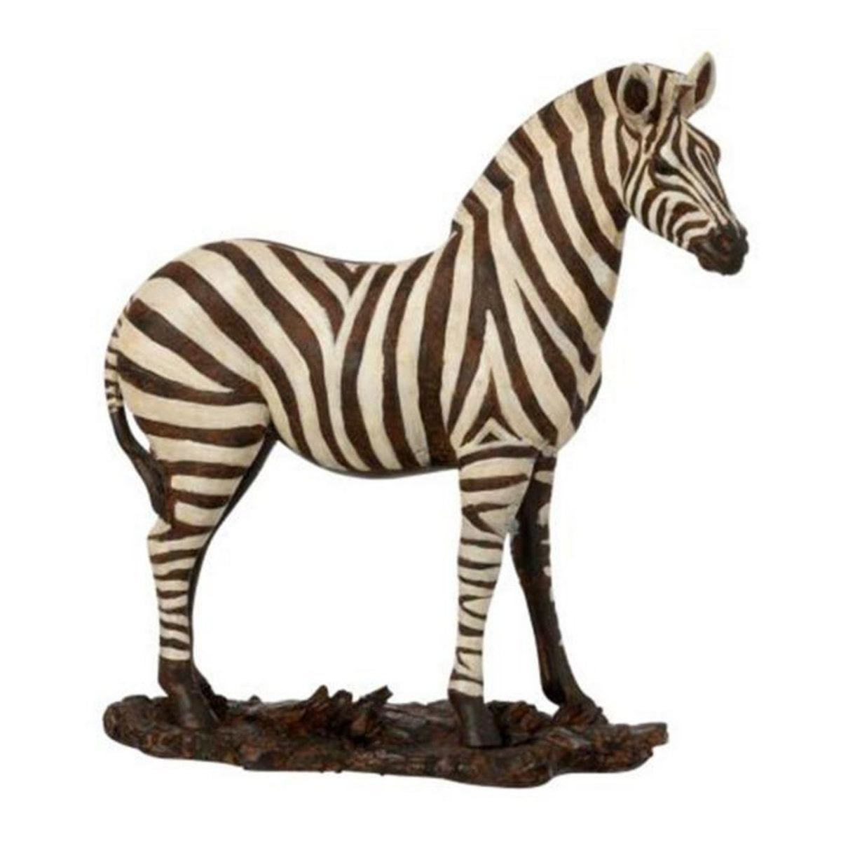 Paris Prix Statuette Déco  Zèbre  33cm Blanc & Noir