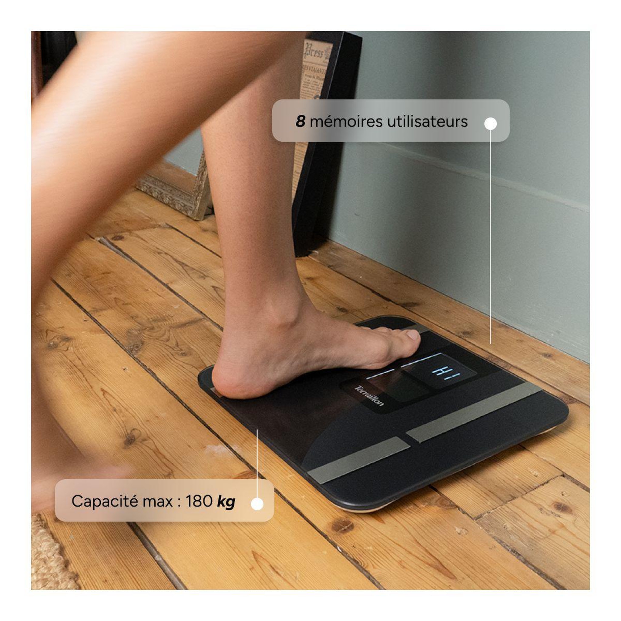 Voir la diapositive 5 : Terraillon Pèse personne impédancemètre body color connect