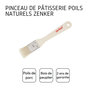 Voir la diapositive 4 : ZENKER Pinceau de cuisine et de pâtisserie 19 cm en poils naturels Zenker