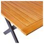 GARDENSTAR Table de jardin pliante bois pied X JAVA