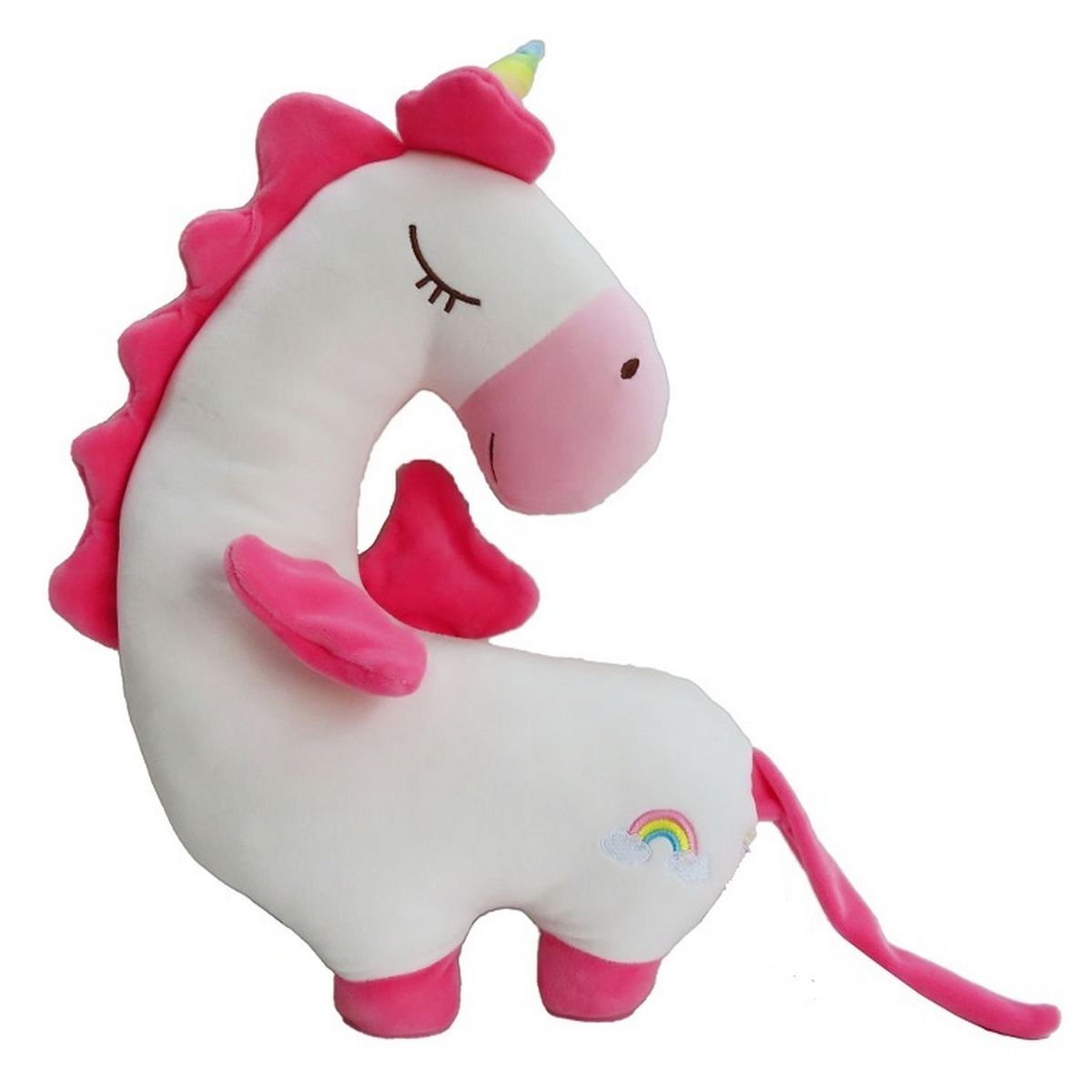 One Two Fun Coussin animal en peluche - 30 cm