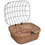 Voir la diapositive 4 : VIDAXL Panier avant de vélo avec couvercle 50x45x35 cm Saule naturel