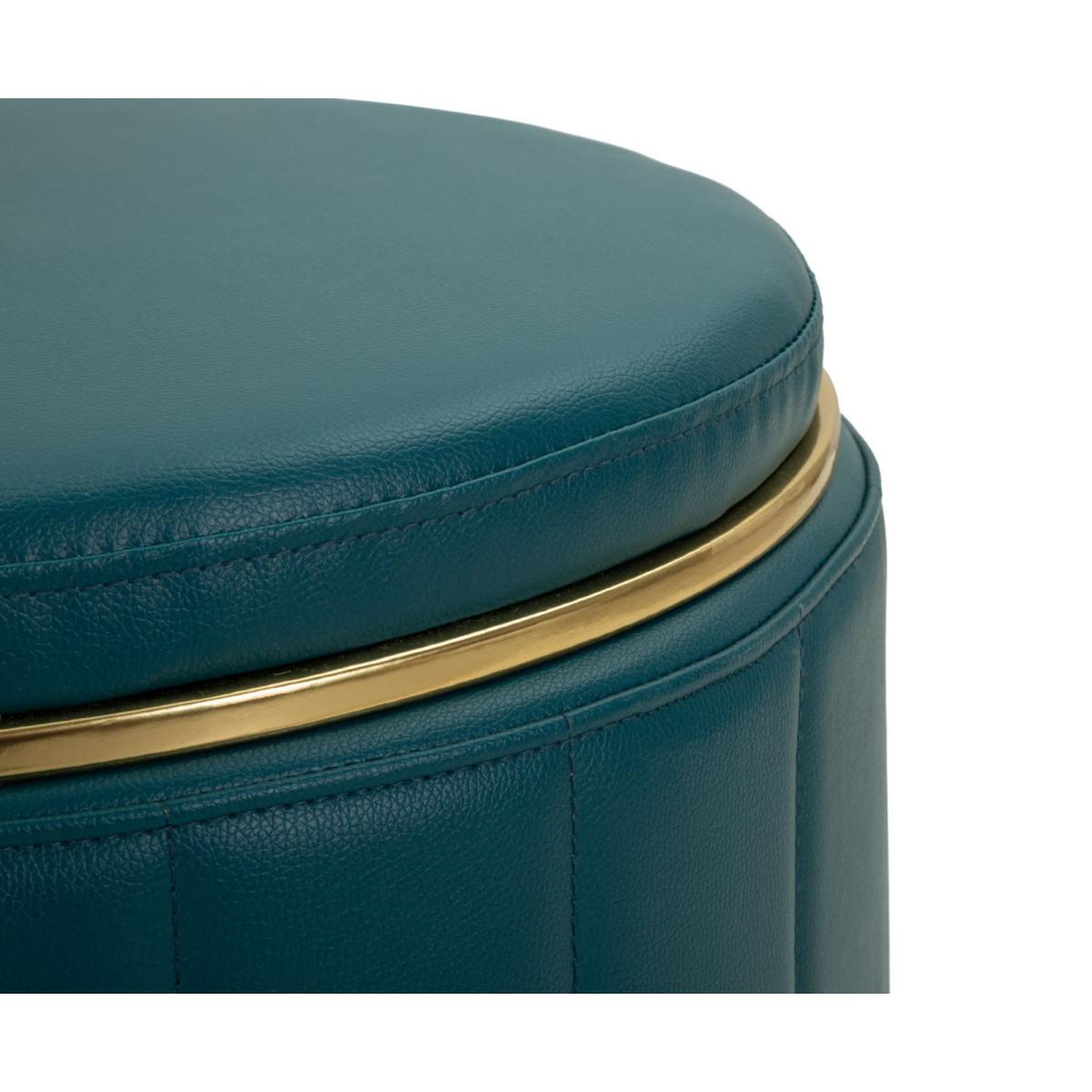 Voir la diapositive 3 : Paris Prix Pouf coffre design  london  46cm bleu