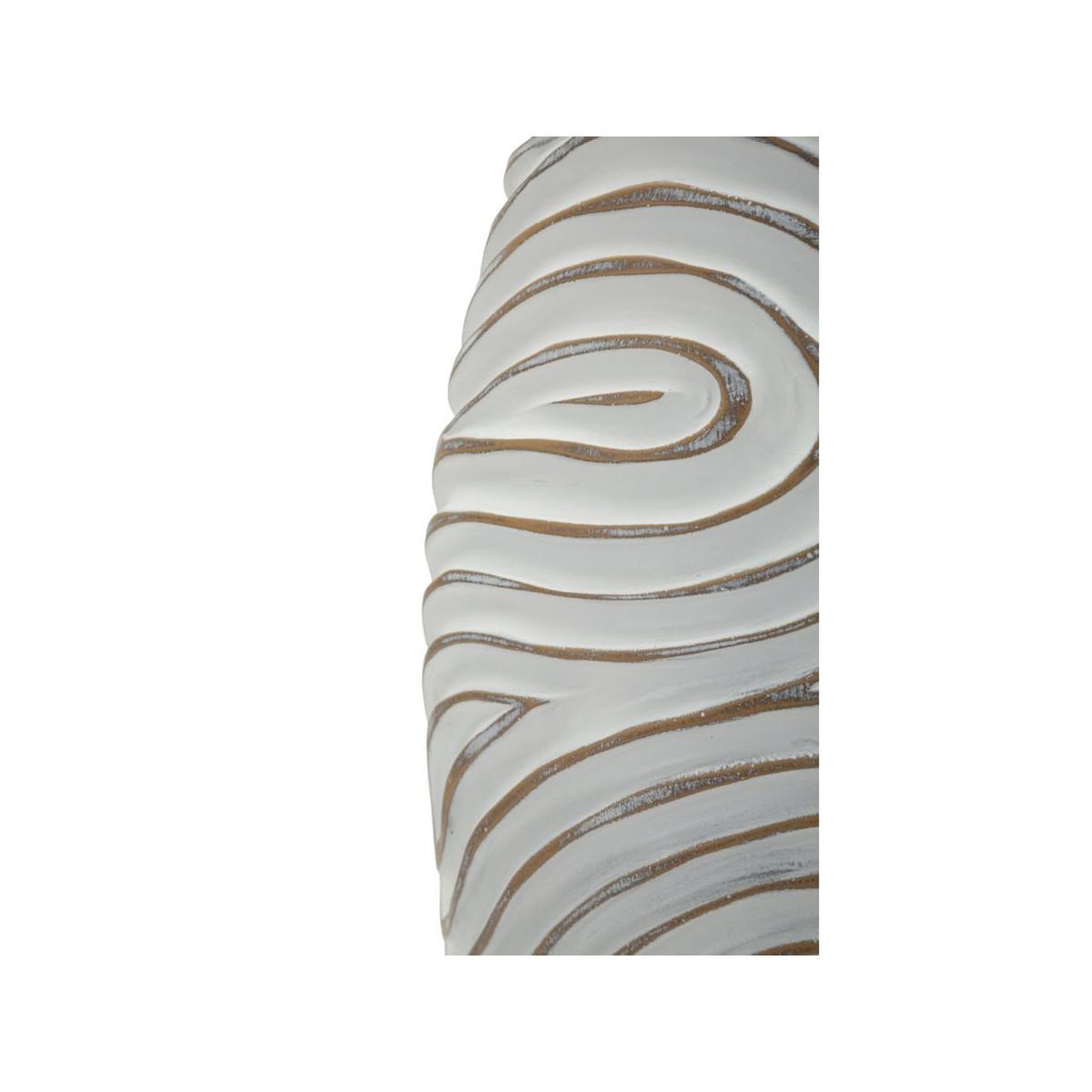 Voir la diapositive 3 : Paris Prix Vase design en résine  oblix  50cm blanc