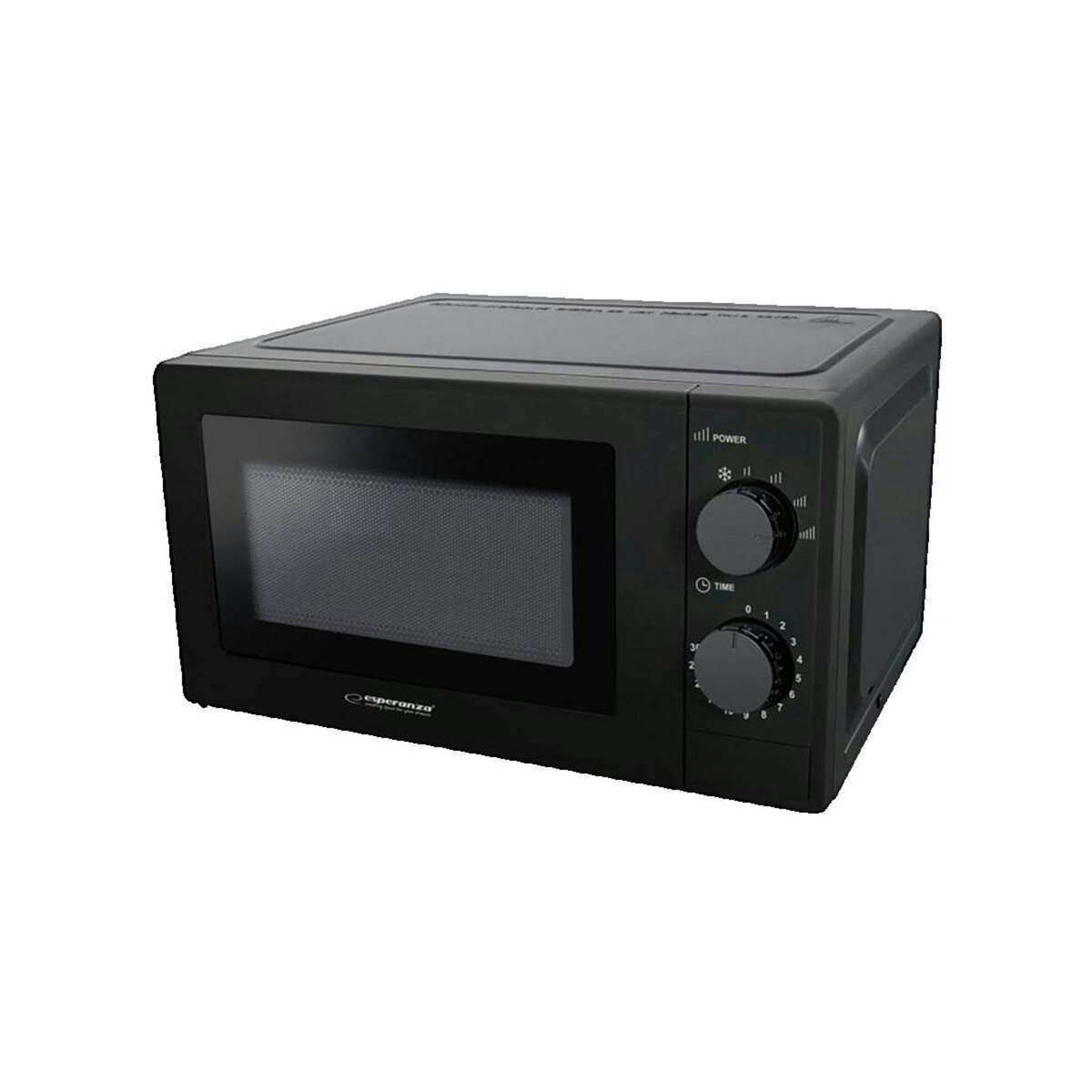 ESPERANZA Four à micro-ondes Esperanza 20 litres noir