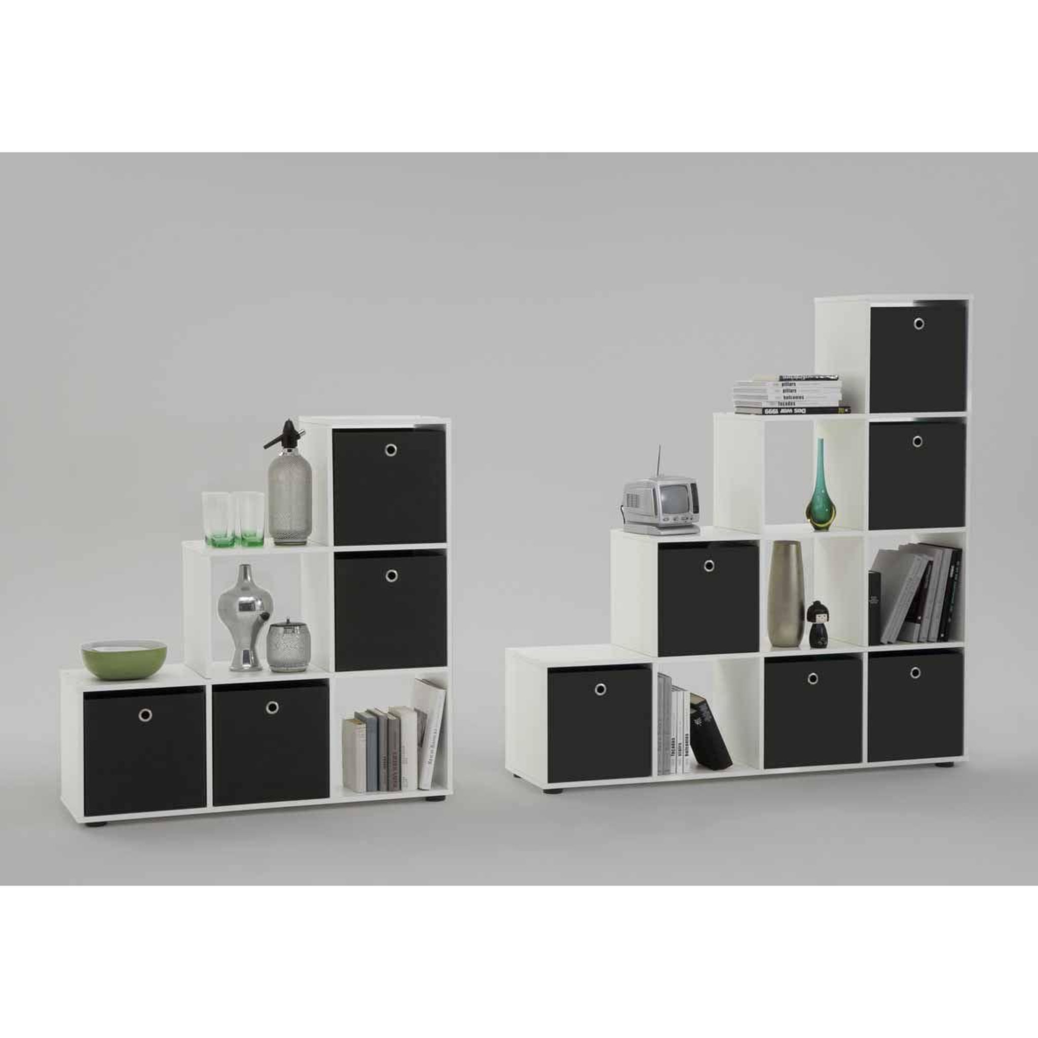 Voir la diapositive 3 : Paris Prix Étagère 6 cases design  gaman  108cm blanc