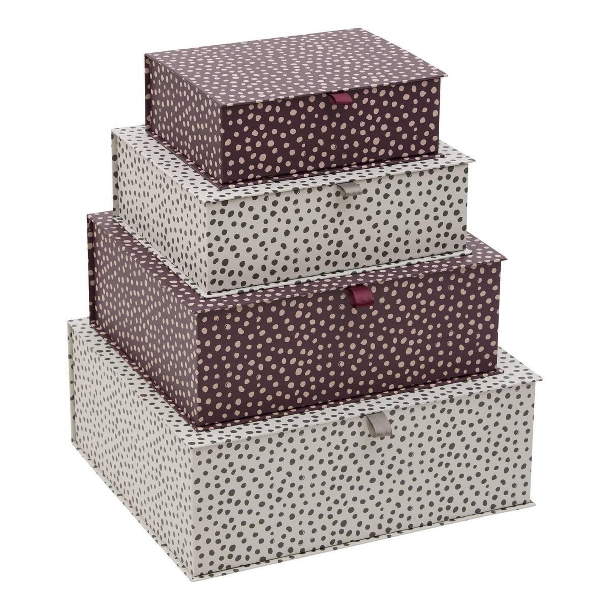 FIVE Lot de 4 boîtes de rangement  boxtab  40cm multicolore
