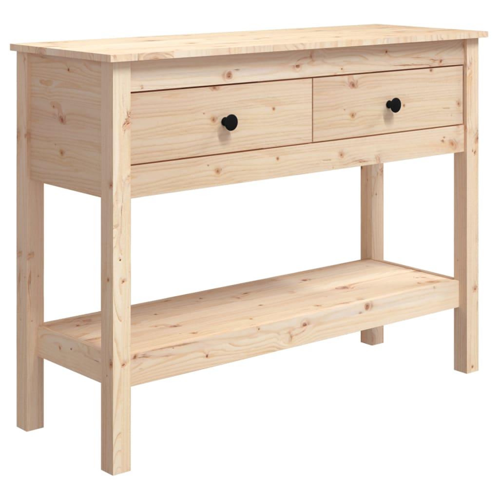 Voir la diapositive 2 : VIDAXL Table console 100x35x75 cm Bois massif de pin