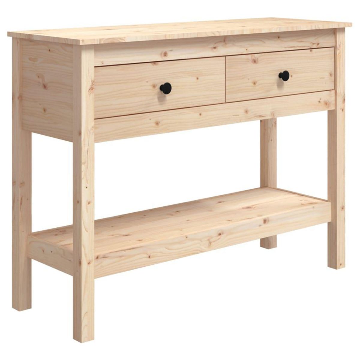 VIDAXL Table console 100x35x75 cm Bois massif de pin