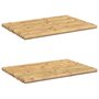 Voir la diapositive 2 : VIDAXL Tapis de bain 2 pcs 50x35 cm bambou