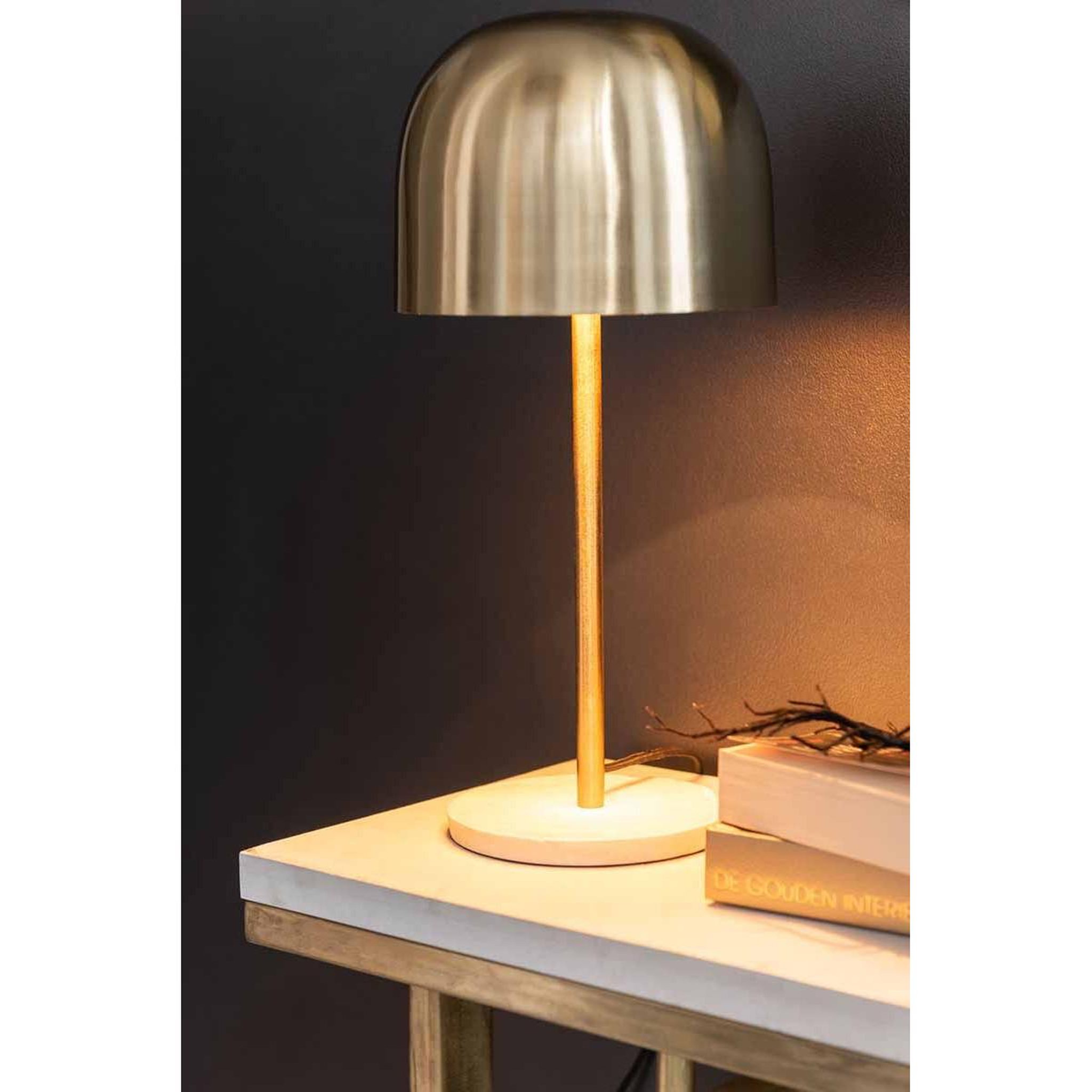 Voir la diapositive 5 : J-LINE Lampe à poser design  queen  49cm or
