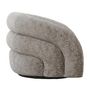 Voir la diapositive 3 : LISA DESIGN Nicolo - fauteuil pivotant - en tissu texturé