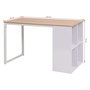 Voir la diapositive 6 : VIDAXL Table d'ecriture 120x60x75 cm Chene et blanc