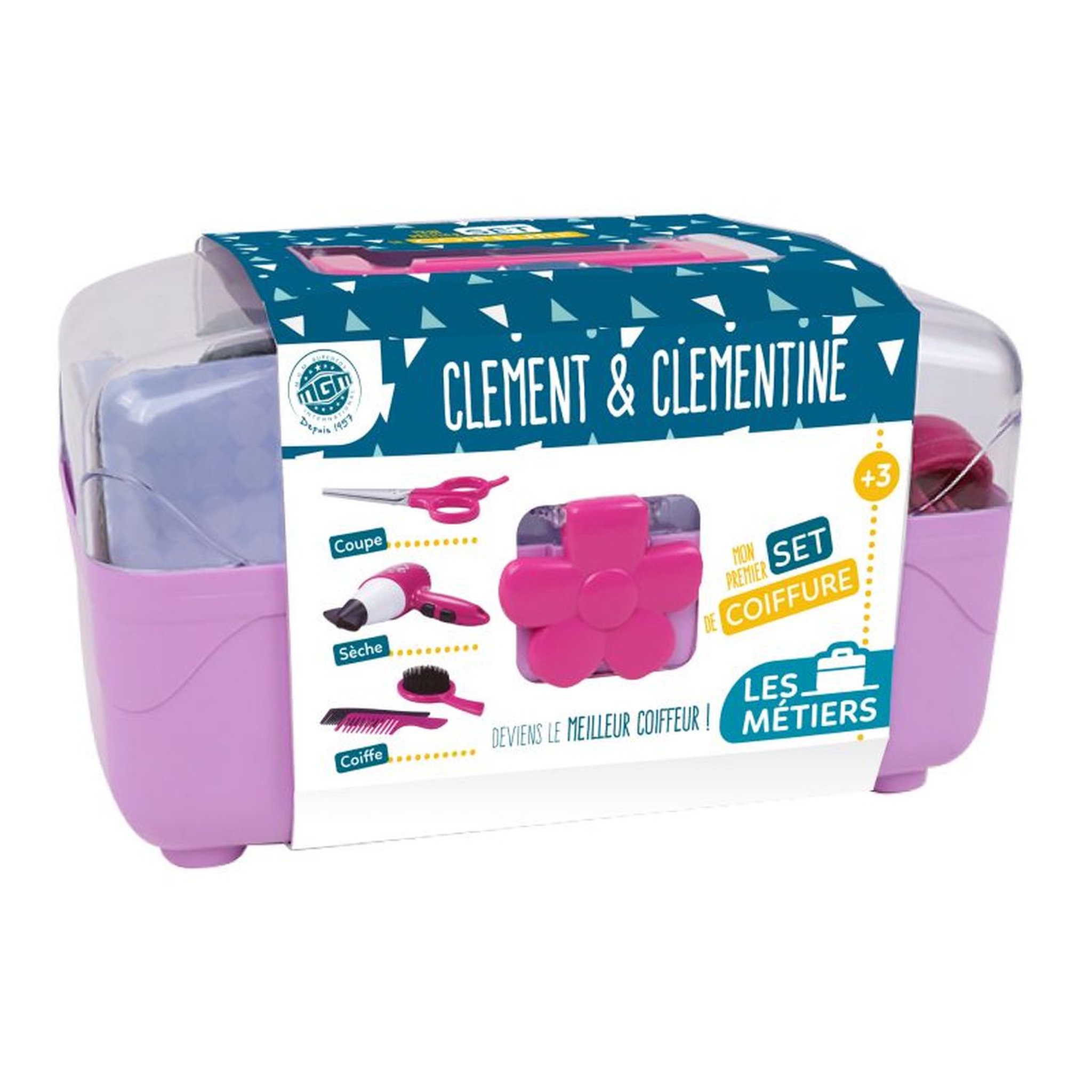 Voir la diapositive 2 : MGM Mallette de coiffure - 27cm avec accessoires 