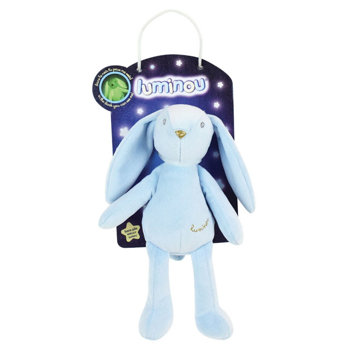 Peluche Licorne Lumineuse Bleu